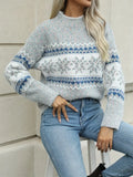 Maxine | Women's Fair Isle Knit Sweater – Soft Patterned Pullover for Cosy Winter Dressing