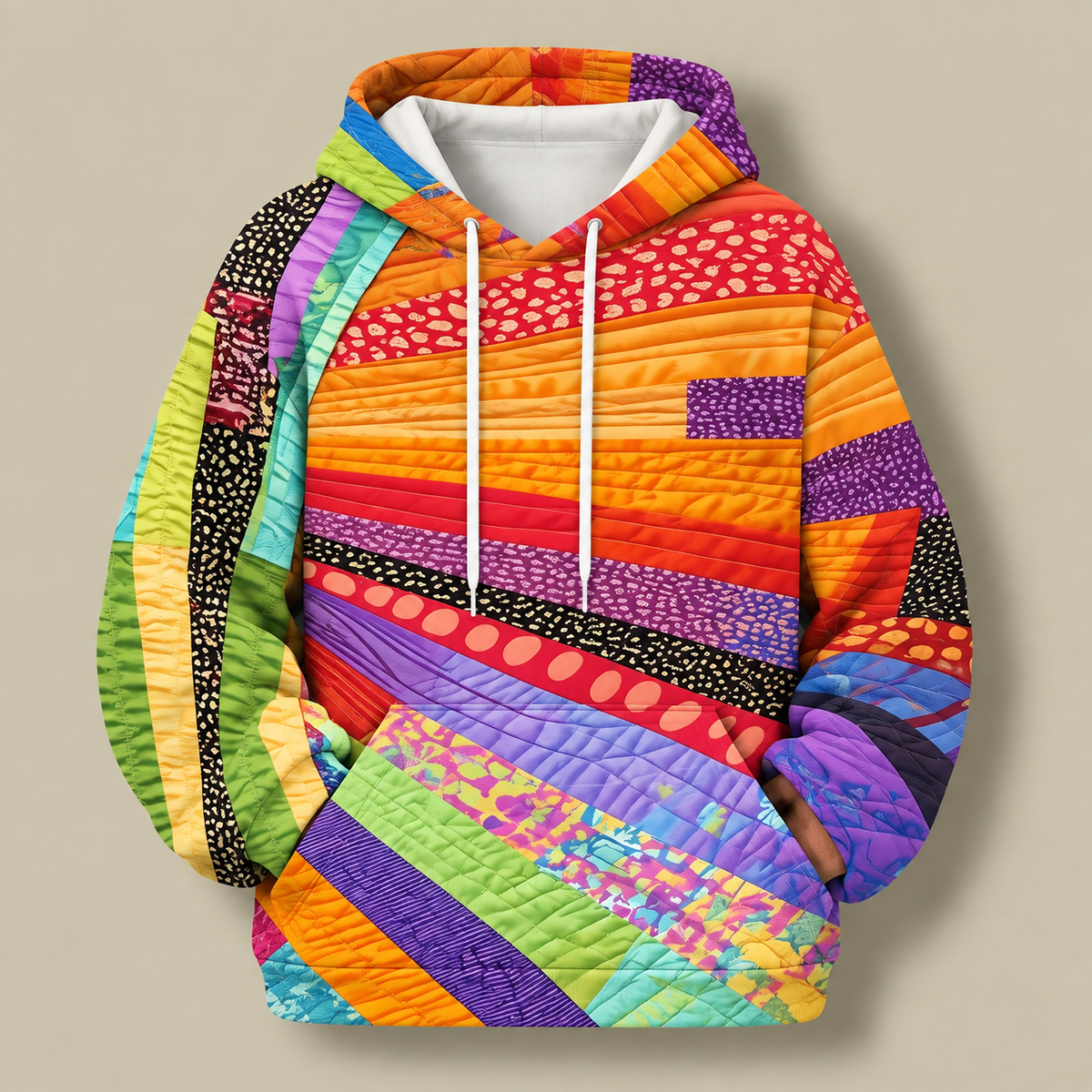 Ella | April Quilted Stripe Hoodie