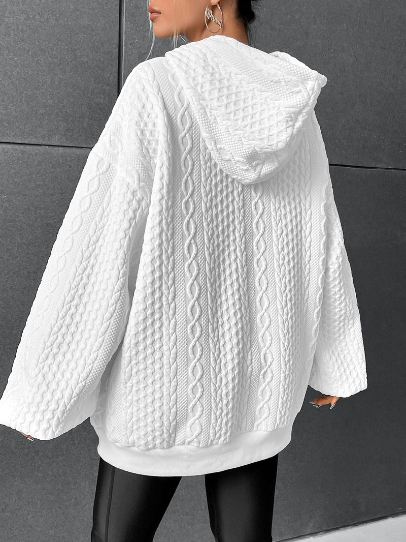 Eloise | Women's Oversized Hooded Sweater – Comfortable Relaxed Drawstring Casual Warm Everyday Hoodie