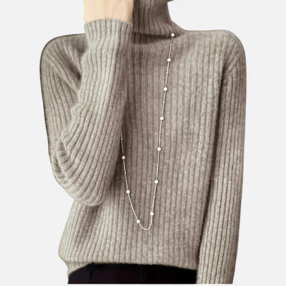 Hailey | Women's Thick Ribbed Turtleneck Sweater
