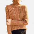 Hailey | Women's Thick Ribbed Turtleneck Sweater