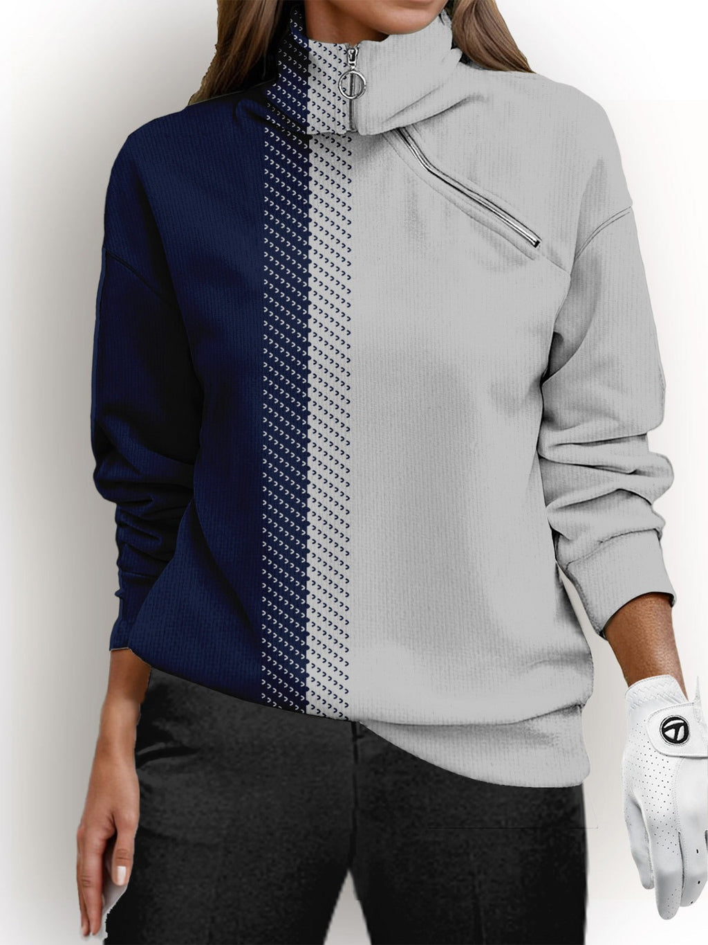 Eva | Classic sweater – Performance Zip Golf Sweatshirt