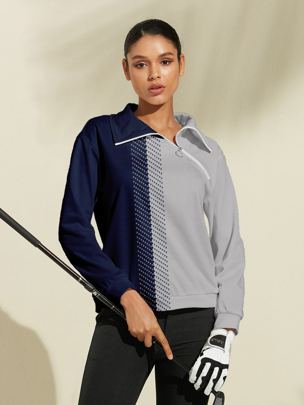 Eva | Classic sweater – Performance Zip Golf Sweatshirt