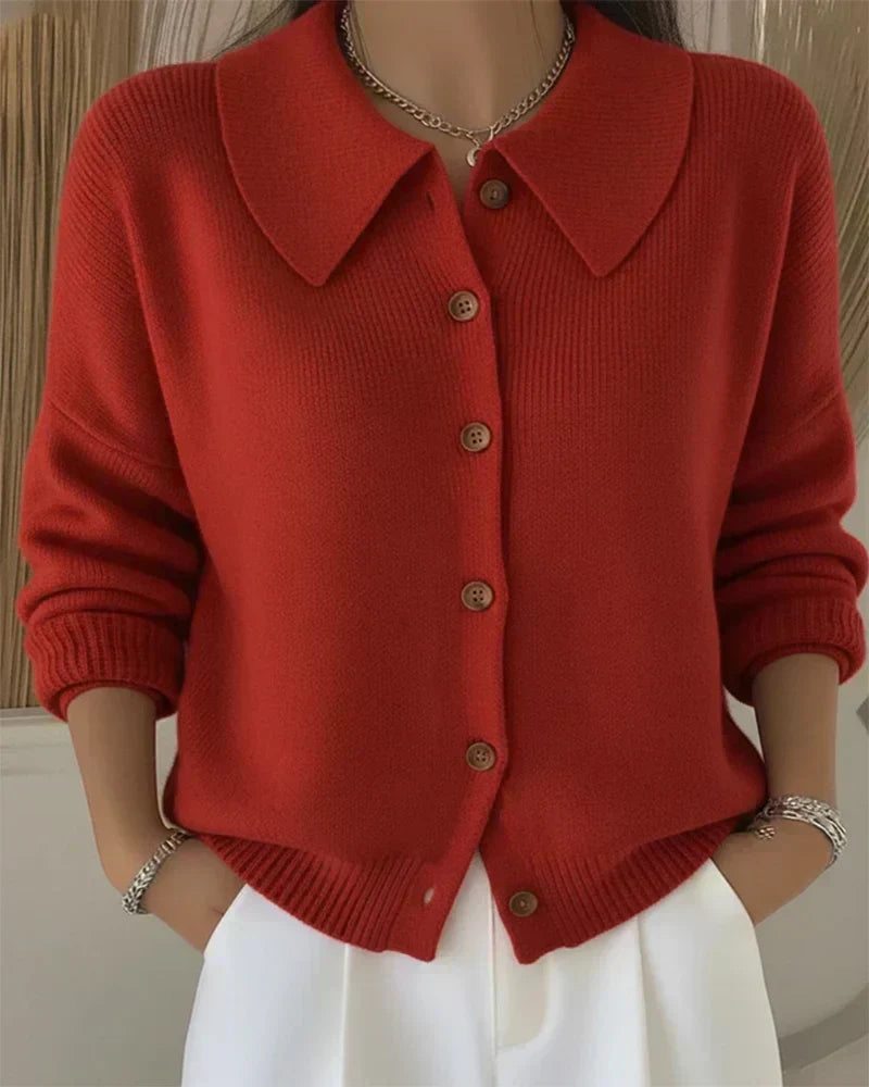 Maria | Button Collar Cardigan