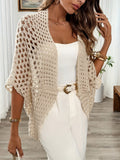 Leah | Women's Open-Knit Cardigan – Lightweight Draped Layer for Summer Outfits