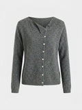 Lydia | Women's Button-Front Knit Sweater – Relaxed Long-Sleeve Layer for Autumn Wear