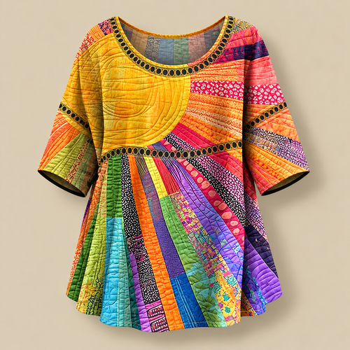 Autumn | Quilted Sunburst Tunic