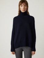 Jennifer | Women's Cashmere Blend Roll-Neck Jumper – Soft Knit for Autumn and Winter