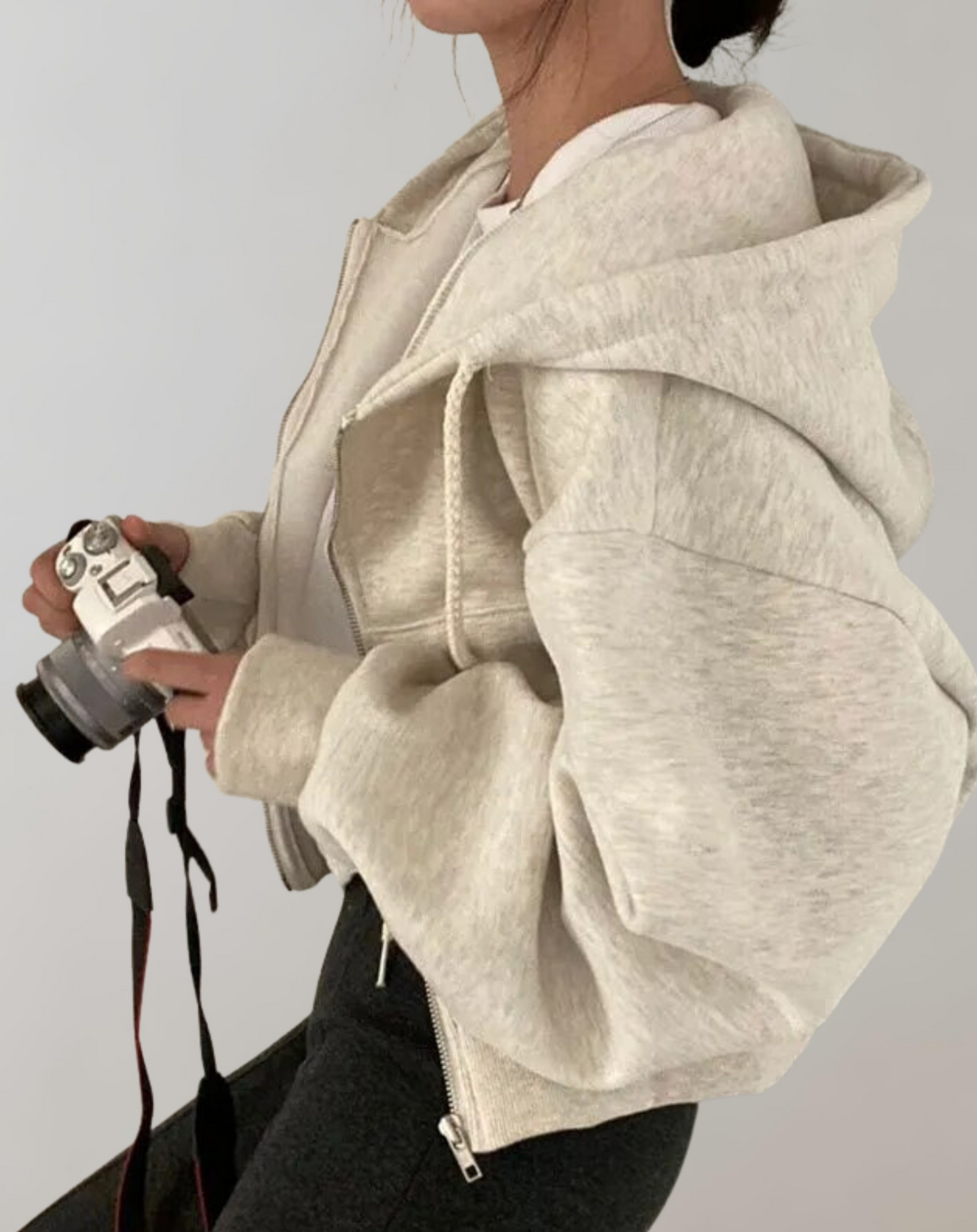 Kate | Women's Hooded Zip Sweatshirt – Soft Comfortable Breathable Casual Everyday Lounge Activewear