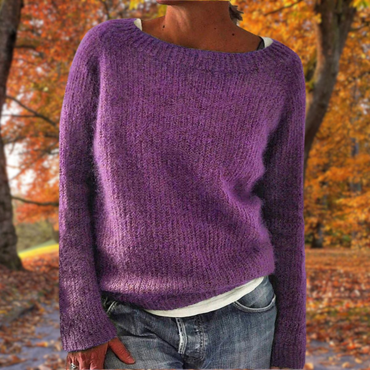 Josephine | Women's Classic Merino Wool Sweater Elegant Timeless Warm Knitwear for Autumn and Winter Comfort