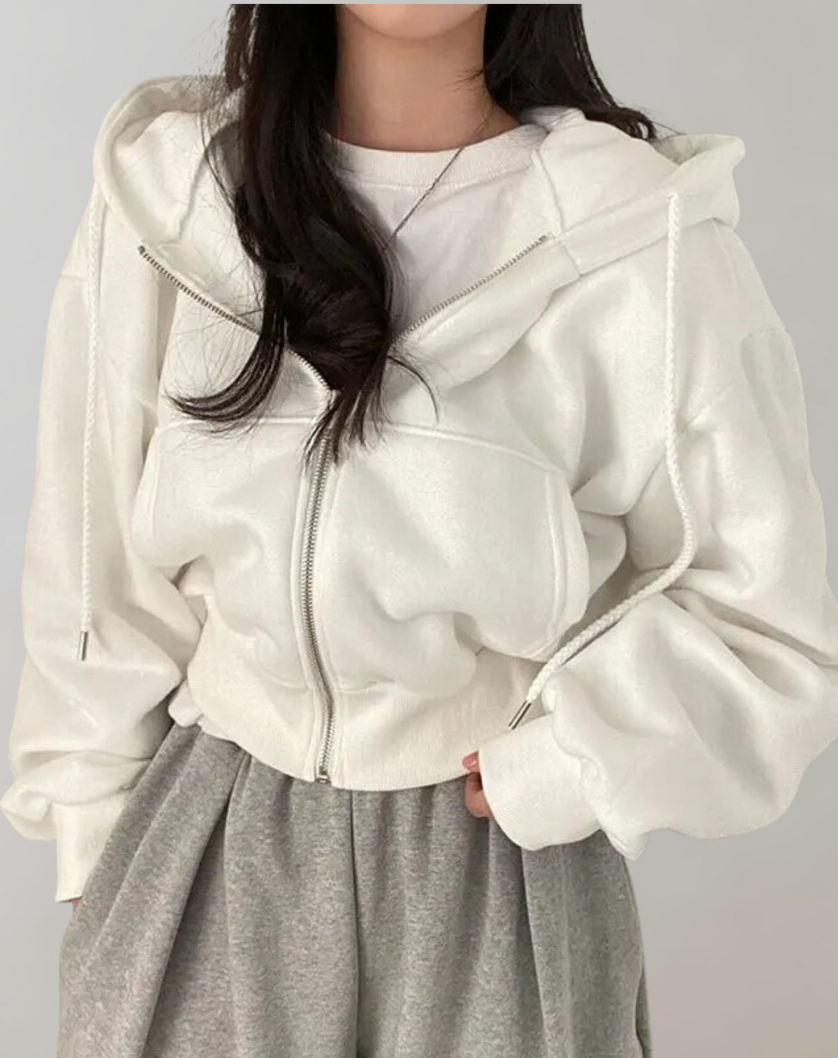 Kate | Women's Hooded Zip Sweatshirt – Soft Comfortable Breathable Casual Everyday Lounge Activewear