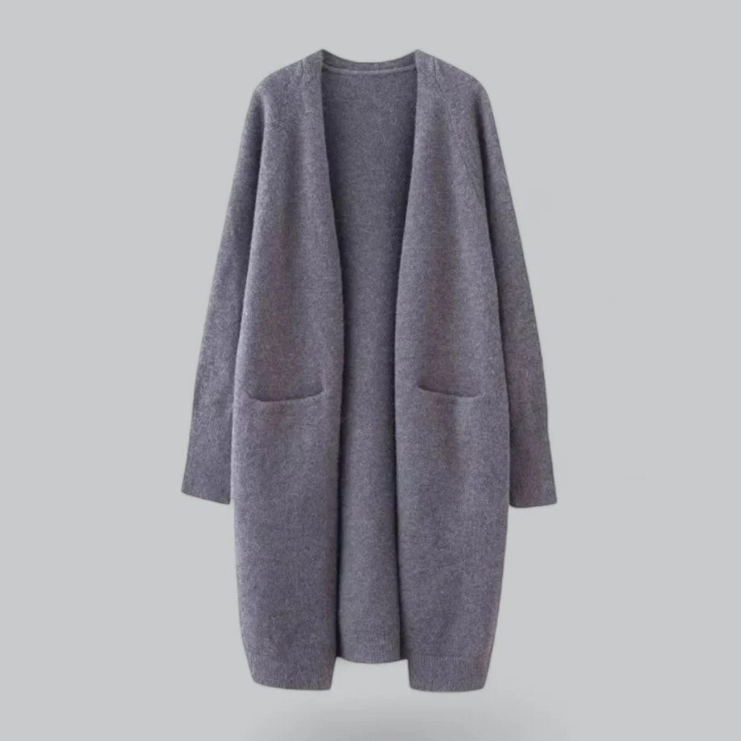 Harper | Women's Open-Front Knit Cardigan – Warm Longline Layer for Autumn and Winter Everyday Wear