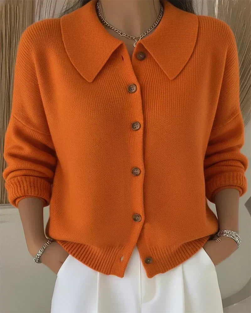 Maria | Button Collar Cardigan