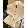 Emily | Women's Sleeveless Knitted Vest – Button-Front High-Neck Layer for Casual Everyday Wear