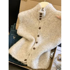 Emily | Women's Sleeveless Knitted Vest – Button-Front High-Neck Layer for Casual Everyday Wear