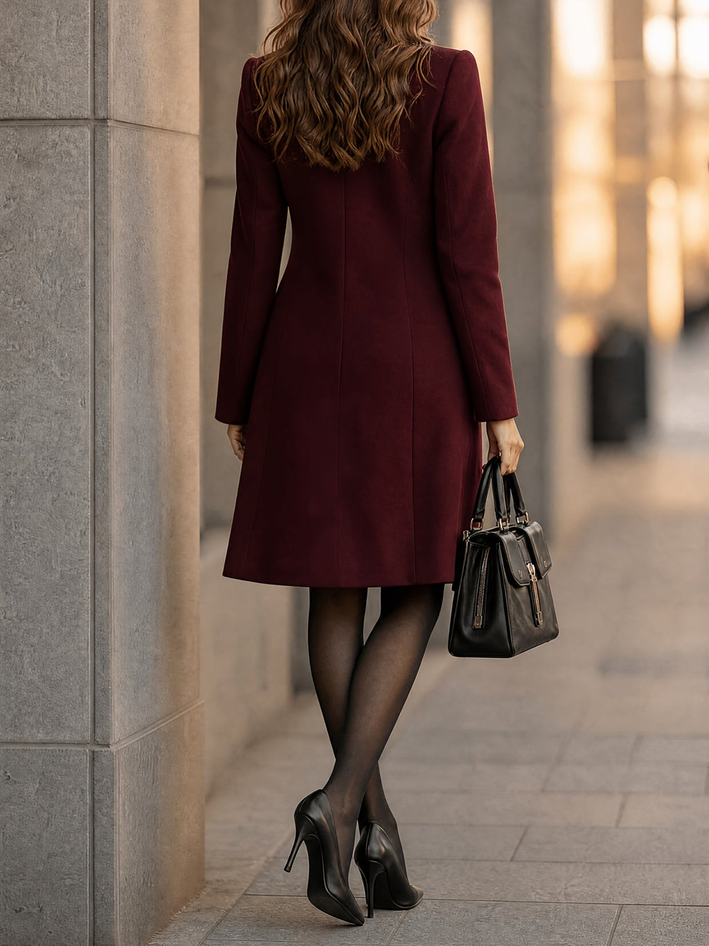 Vivienne | Tailored Double-Breasted Coat