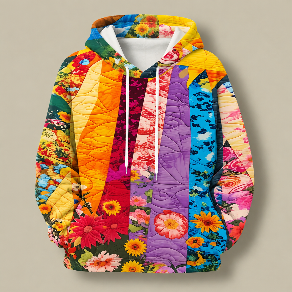 Kristen | Allison Quilted Floral Hoodie