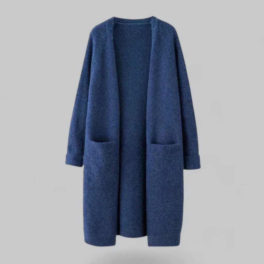 Harper | Women's Open-Front Knit Cardigan – Warm Longline Layer for Autumn and Winter Everyday Wear