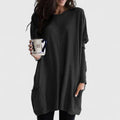 Joanne | Women's Longline Sweater Tunic – Relaxed Long-Sleeve Style with Pockets for Everyday Wear