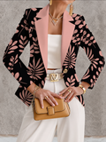 Penelope | Pink Leaf Blazer