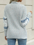 Maxine | Women's Fair Isle Knit Sweater – Soft Patterned Pullover for Cosy Winter Dressing
