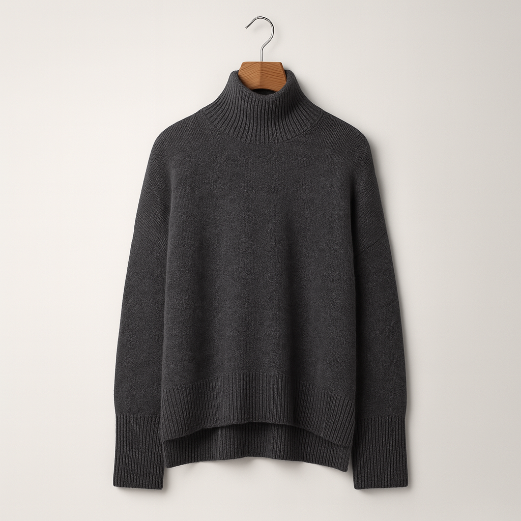 Jennifer | Women's Cashmere Blend Roll-Neck Jumper – Soft Knit for Autumn and Winter