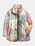 Nora | Casual Floral Print Quilted Jacket