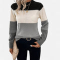 Meredith | Women's Striped Knit Crew Neck Sweater