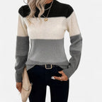 Meredith | Women's Striped Knit Crew Neck Sweater