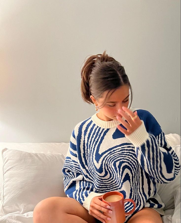 Irene | Women's Knitted Pullover Sweater – Soft Breathable Comfortable Stylish Casual Everyday Knitwear