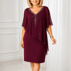 Gloria | Elegant Draped Dress