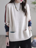 Vanessa | Women's Oversized Knitted Sweater with Pockets – Relaxed Long-Sleeve Layer for Casual Autumn Winter Everyday Wear