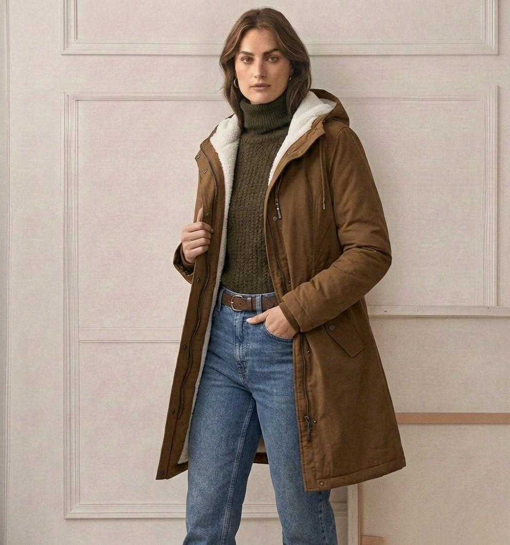 Gwen | Cozy Hooded Weatherproof Coat