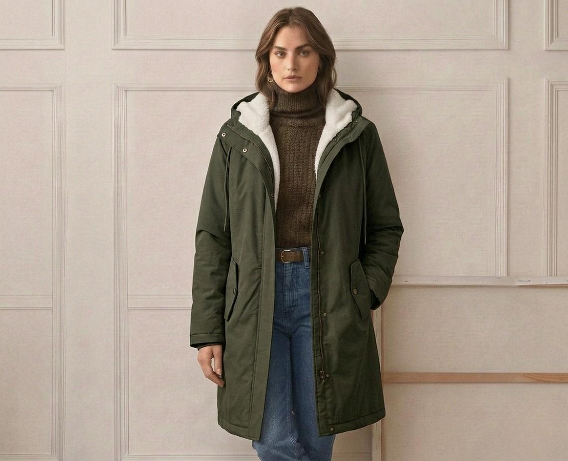 Gwen | Cozy Hooded Weatherproof Coat