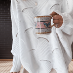 Erin | Women's Oversized Open Knit Sweater with Draped Asymmetric Hem