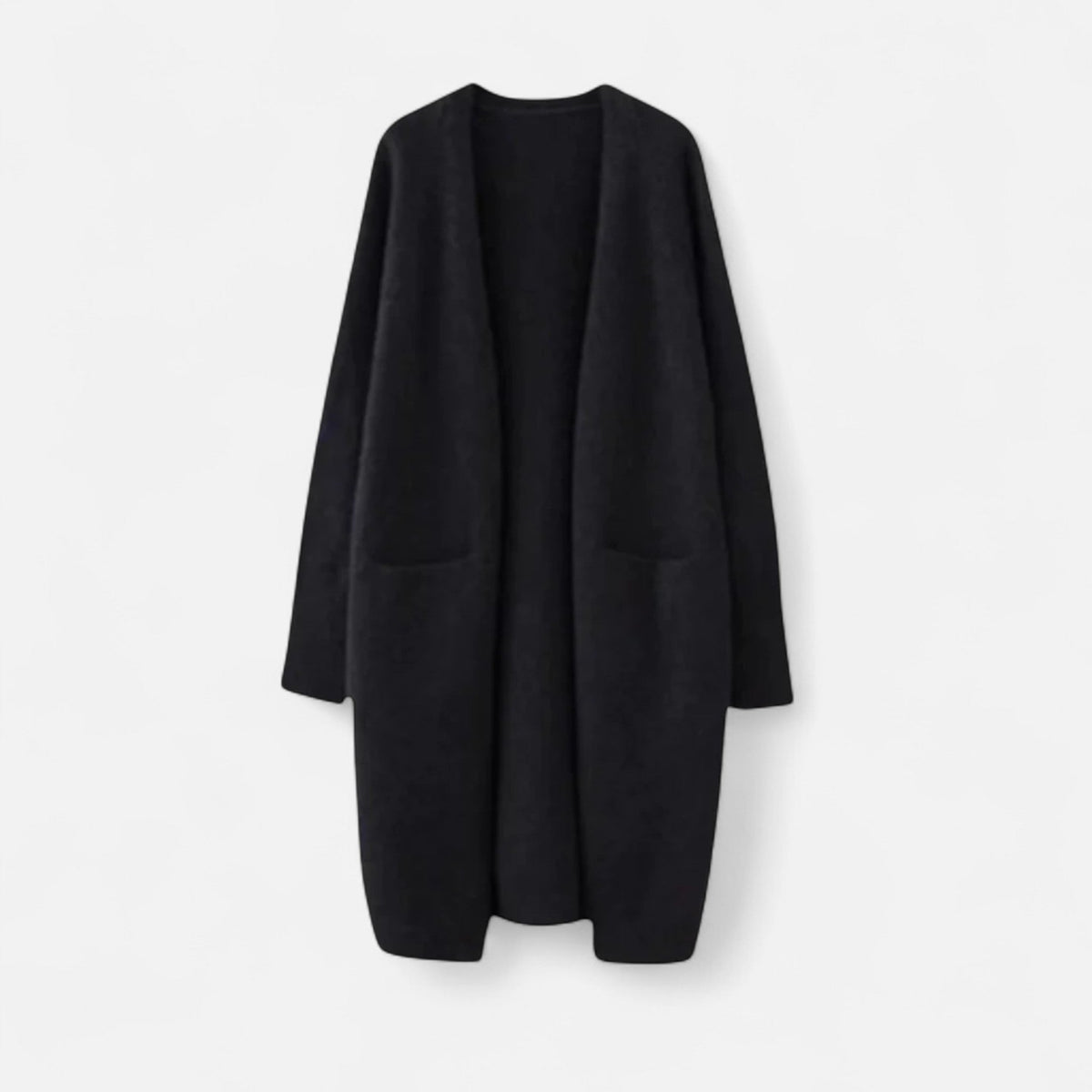 Kelly | Women's Open-Front Cardigan – Timeless Long Silhouette