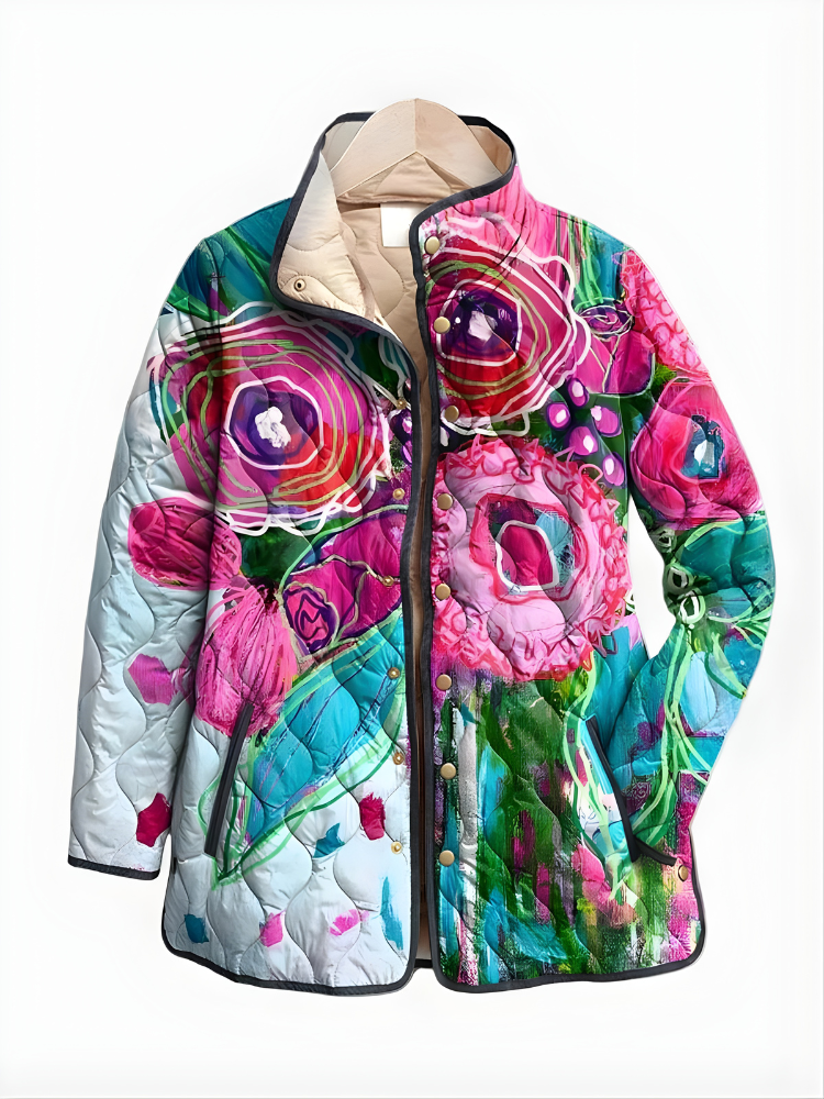 Cora | Elegant Floral Pattern Jacket