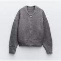 Lydia | Women's Zip-Front Knitted Cardigan – Crew Neck Layer for Autumn and Winter