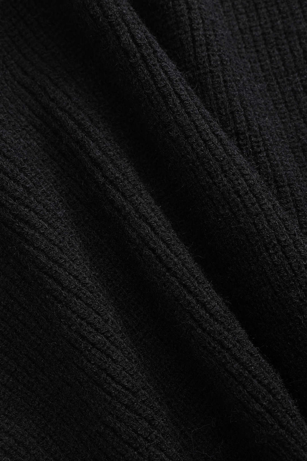 Ella | Noir Women's Knitted Cardigan with Denim Pocket Details for Effortless Everyday Style
