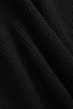 Ella | Noir Women's Knitted Cardigan with Denim Pocket Details for Effortless Everyday Style