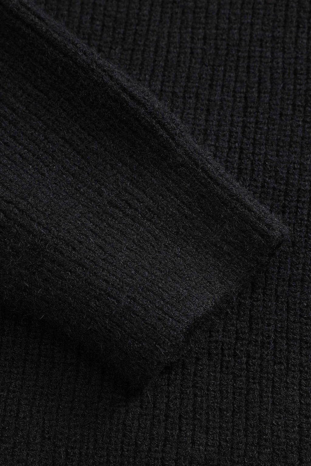 Ella | Noir Women's Knitted Cardigan with Denim Pocket Details for Effortless Everyday Style