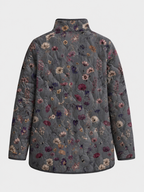 Yvonne | Vintage Floral Print Quilted Jacket