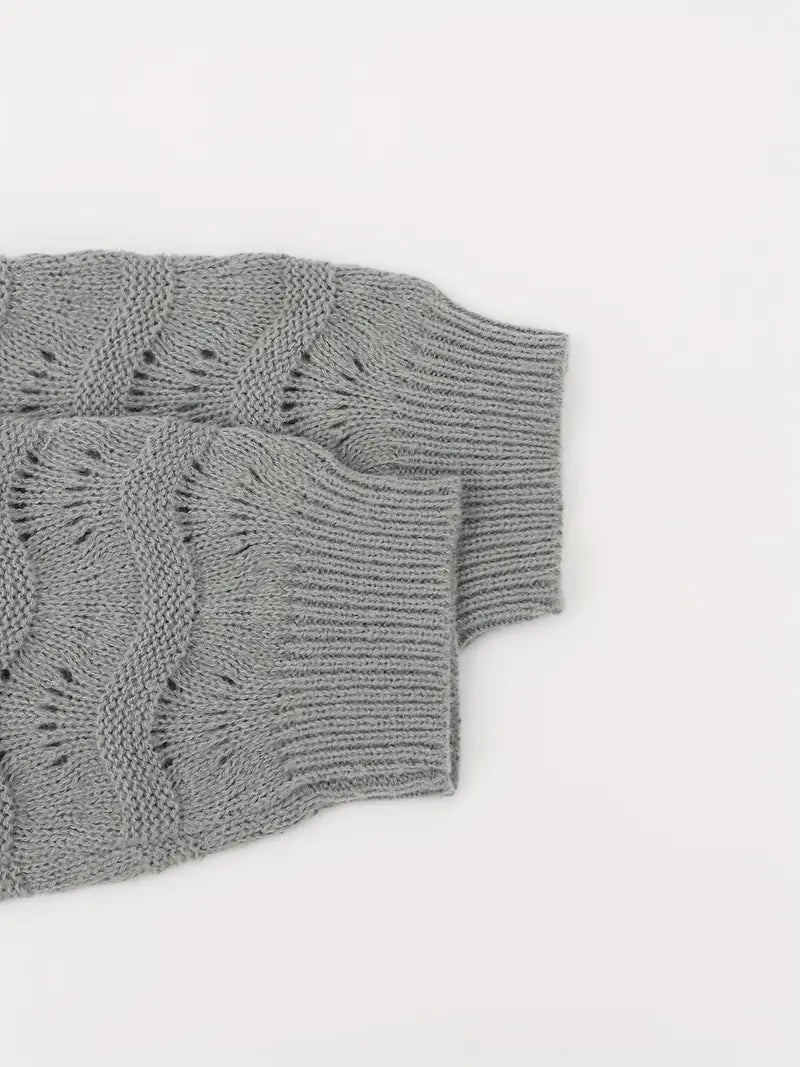 Imogen | Women's Long Open-Front Cardigan – Lightweight Textured Knit for Travel and Transitional Layering