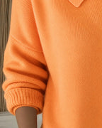 Caroline | Women's Relaxed Polo-Collar Cardigan – Lightweight Button-Up Knit for Office and Travel