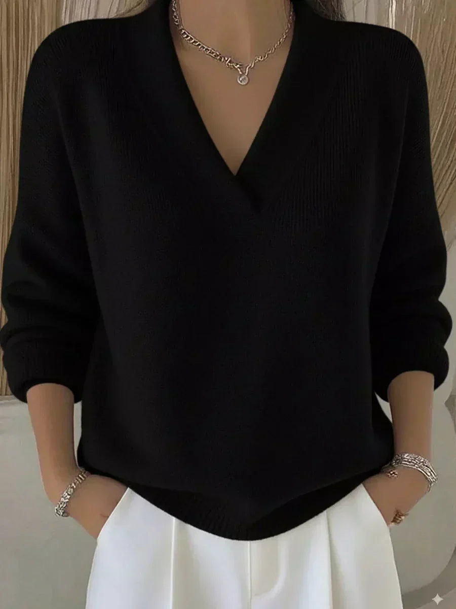Chloe | Relaxed V-Neck Sweater