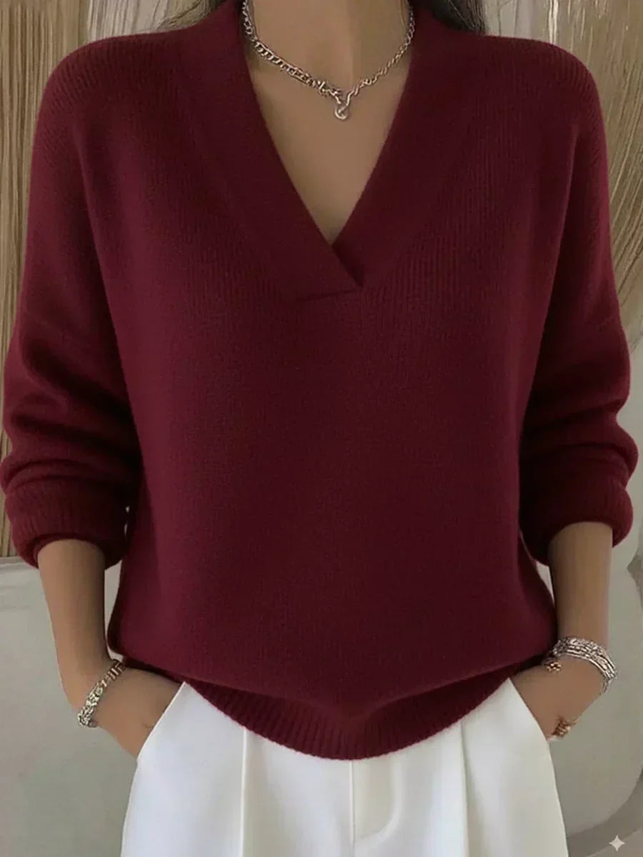 Chloe | Relaxed V-Neck Sweater