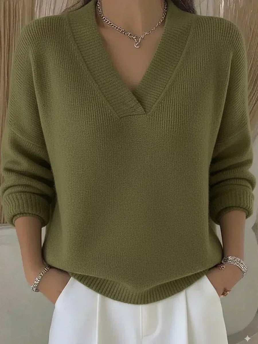 Chloe | Relaxed V-Neck Sweater