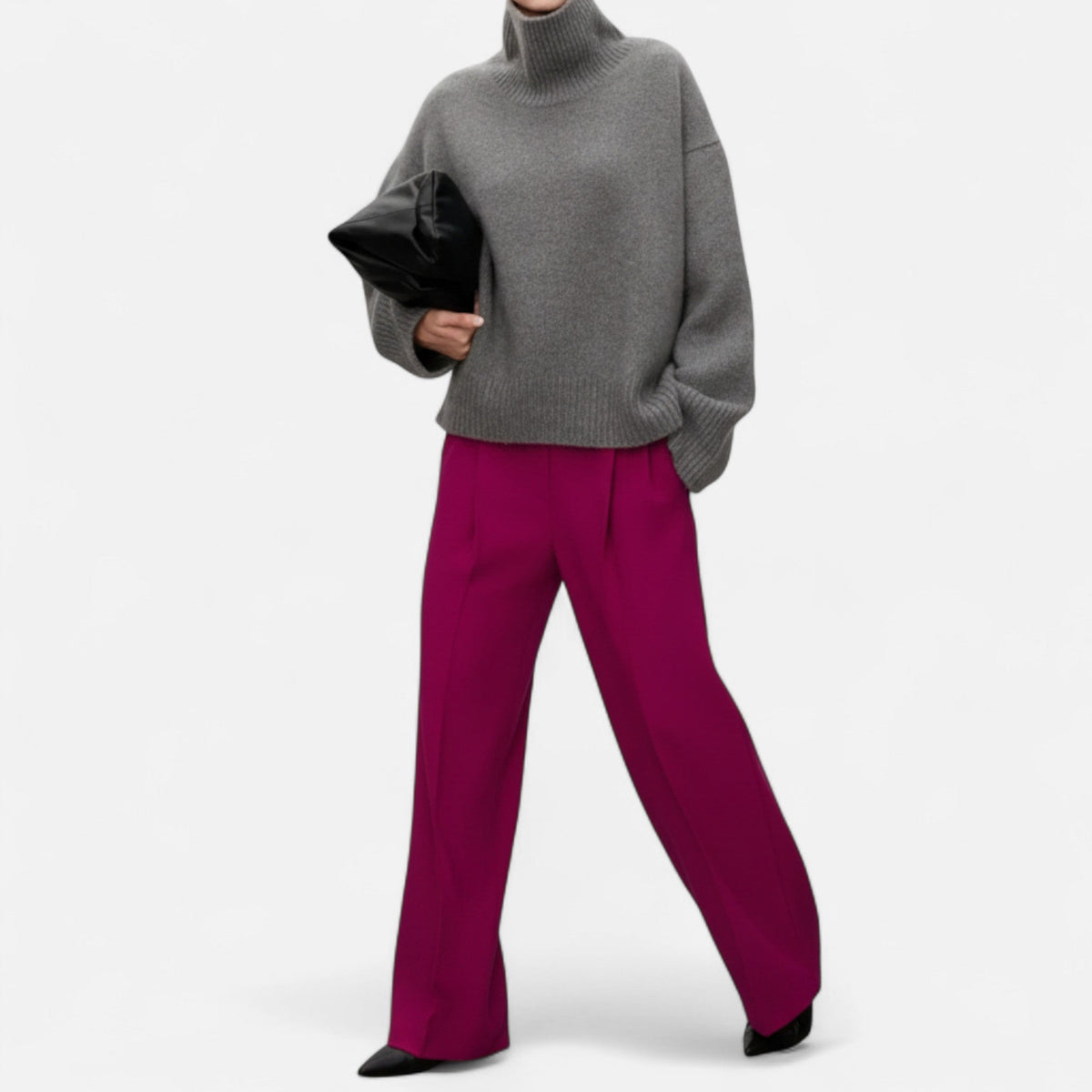 Monica | Women's Wool Sweater – Timeless Turtleneck Elegance
