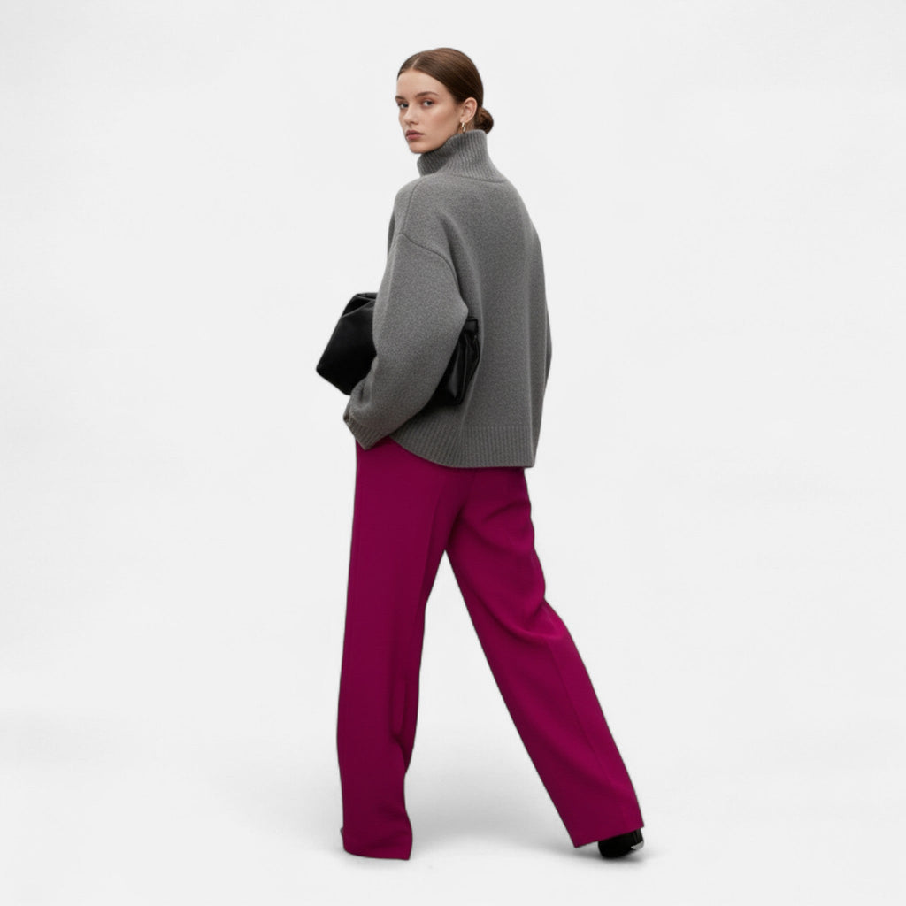 Monica | Women's Wool Sweater – Timeless Turtleneck Elegance