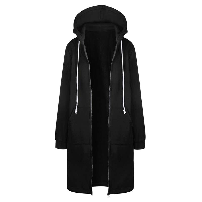 Beverly | Women's Longline Zip-Up Hoodie – Relaxed Hooded Layer with Front Pockets